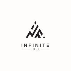NF logo NF letter NF letter logo design