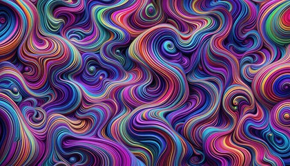 Abstract art colorful patterns and expressions