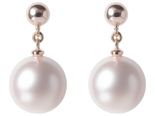 Elegant pearl earrings with a stylish design, perfect for any occasion, enhancing beauty and sophistication.