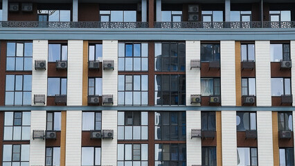 Obraz premium Apartments in a community. Beautiful district for living