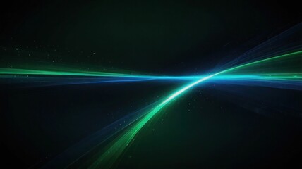 Fototapeta premium green and blue light effect