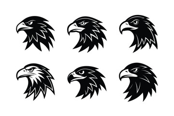 Set of Eagle head icon .Eagle-vector,   art,