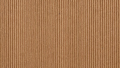 Fototapeta premium Striped Corrugated Cardboard Texture – Kraft Brown Paperboard Carton Background Image