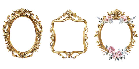 A set of decorative frames 
