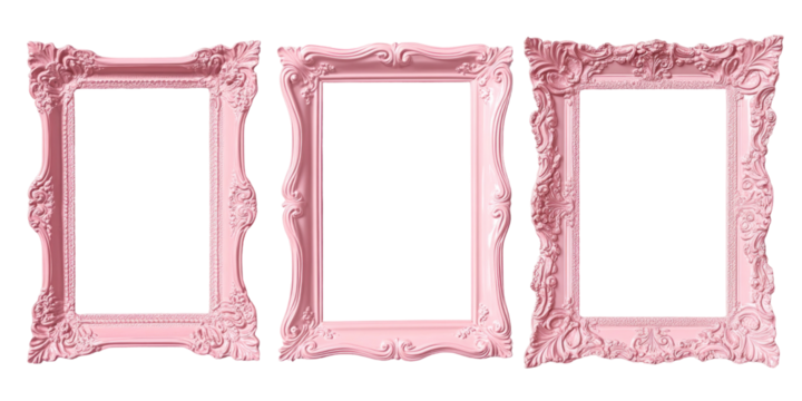 A set of four photo frames