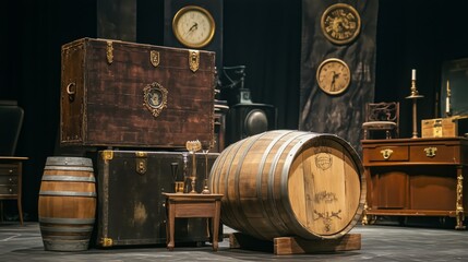 Time stamp of vintage wine cellar