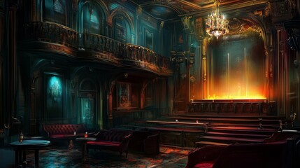 The splendor and silence of the theater