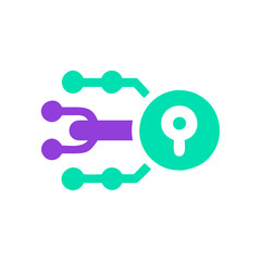 Obraz premium Digital design of abstract technology concept with circuits, innovation