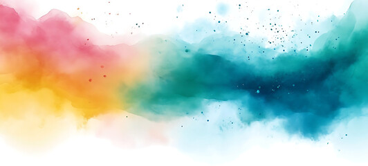 Fototapeta premium Colorful watercolor painting, artistic background. high resolution PNG file
