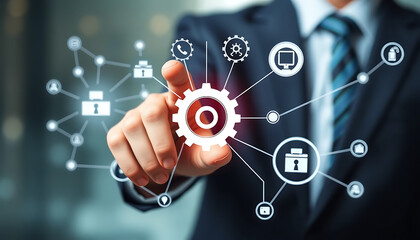 Robotic Process Automation (RPA) in Business with Networked Gears

