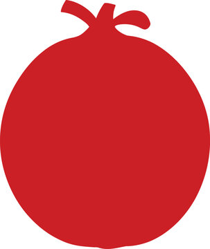 recommend clip art: Canary Melon Red Silhouette Vector Illustration – Exotic Fruit Outline for Design