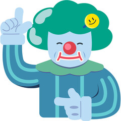Smiling clown