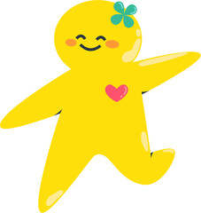 Smiling face character