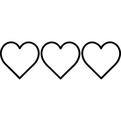 red heart isolated on white