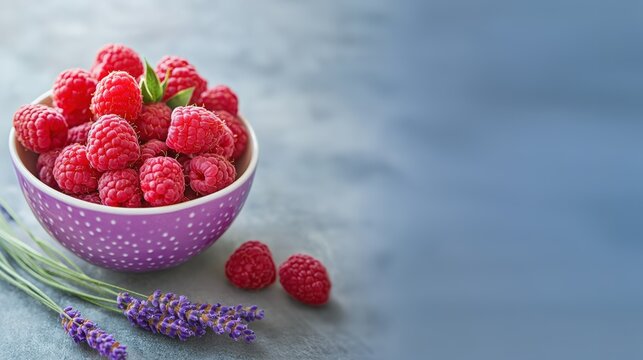 Assorted Berries Superfood Mix with Macro Photography