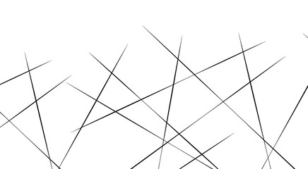 Horizontal template with chaotic lines. Simple vector illustration. stock illustration.