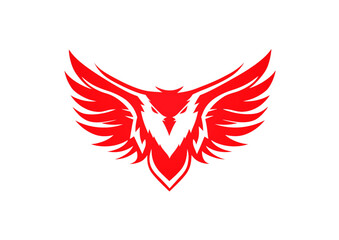 Fototapeta premium a eagle's head and feathers logo design isolated on a transparent background