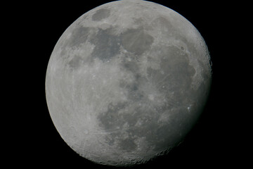 full moon over black