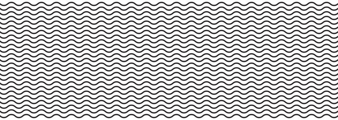 Wave zigzag line simple thin to thick element decor design vector or single ripple curve zig zag wiggly separator pictogram graphic for seal water or ocean symbol, wavy pattern clipart stroke black