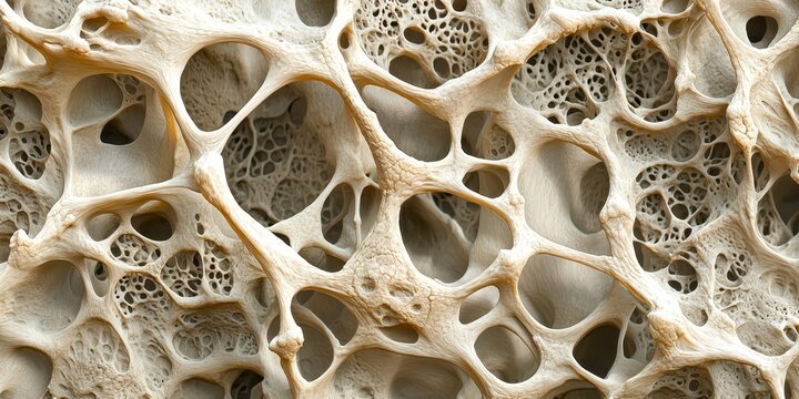 Close up of a bone with holes in it