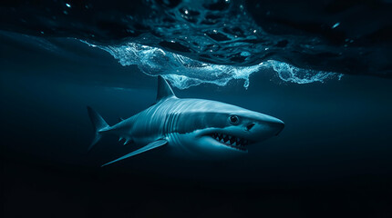 Fototapeta premium shark in agrasive mood