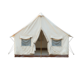 White tent isolated on transparent background