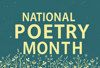 National Poetry Month poster