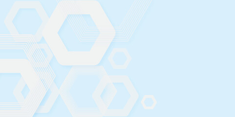 Abstract futuristic blue background with hexagon. Abstract blue background design. Illustration. Vector. Hexagon. Blue. 