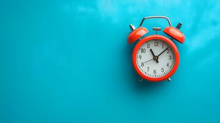blue alarm clock