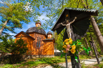 Drewniany kościół zdrojowy w Krynicy.