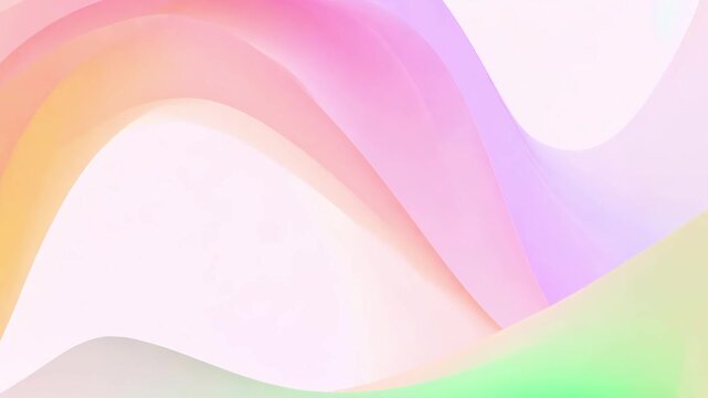 A soothing abstract background featuring smooth, flowing pastel gradients in shades of pink, peach, and green, creating a soft, dreamy effect.
