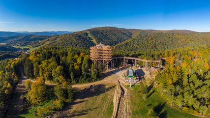 Wieża widokowa i Jaworzyna Krynicka. © Jacek