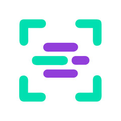 Obraz premium Abstract shapes in teal and purple tones, modern design concept