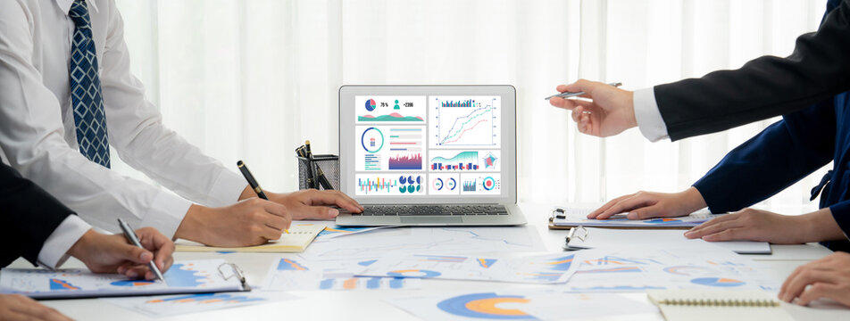 Business data dashboard provide brisk business intelligence analytic for marketing strategy planning