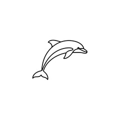 Fototapeta premium Dolphin Vector Logo Design