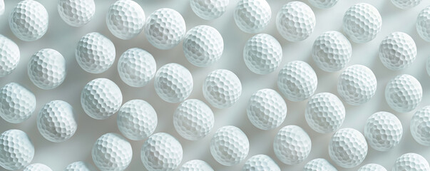 Golf balls pattern texture background, banner poster