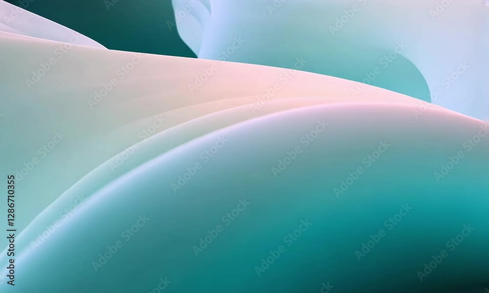 Aufkleber Abstract patterns with soft colors create a serene visual experience during a relaxing art session