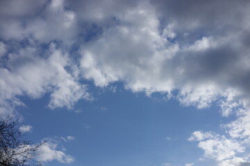 blue sky with clouds