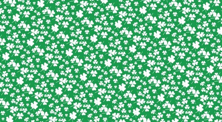 Saint st Patrick's day green clover or shamrock background design 