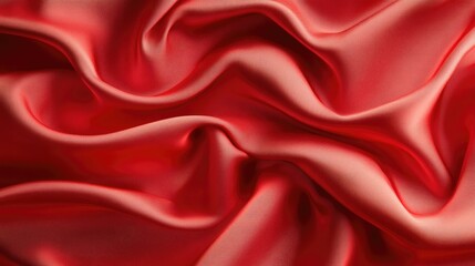 Obraz premium Bright scarlet red background with a smooth satin finish