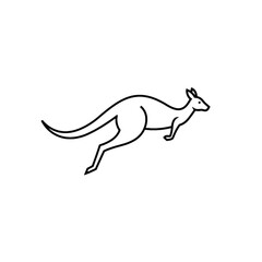 Obraz premium Kangaroo Vector Logo Design