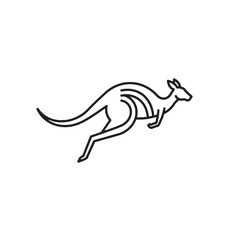 Kangaroo Vector Logo Design