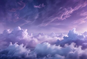 Obraz premium Violet blue abstract background with wispy clouds of fog and subtle mistiness, veiled, misty