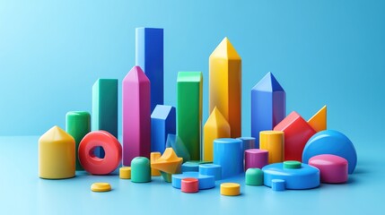 3D SEO Optimization, web analytics and seo marketing concept