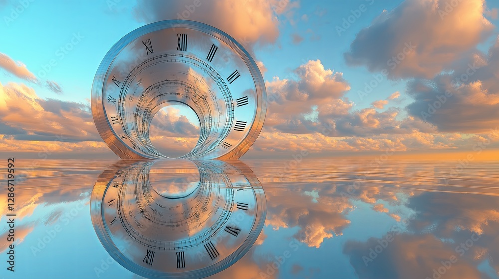 Poster A parallel universe where time bends and distorts reality.
