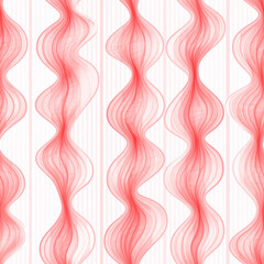 Fototapeta premium Pale Pink Wavy Lines Pattern