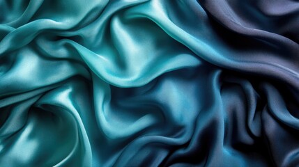 Fototapeta premium Gradient from deep navy to soft teal with a silky smooth texture