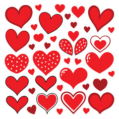 seamless pattern with hearts