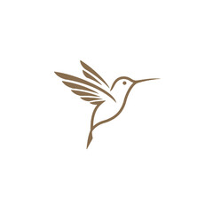 Fototapeta premium Hummingbird Vector Logo Design