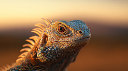 Anatomy, Close-up of an iguana's spiky dorsal crest showcasing intricate details in high resolution.